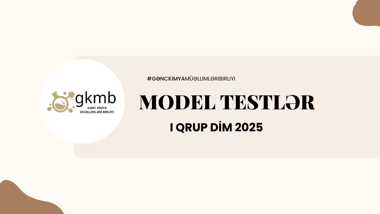 2025 DİM MODEL TEST  I QRUP