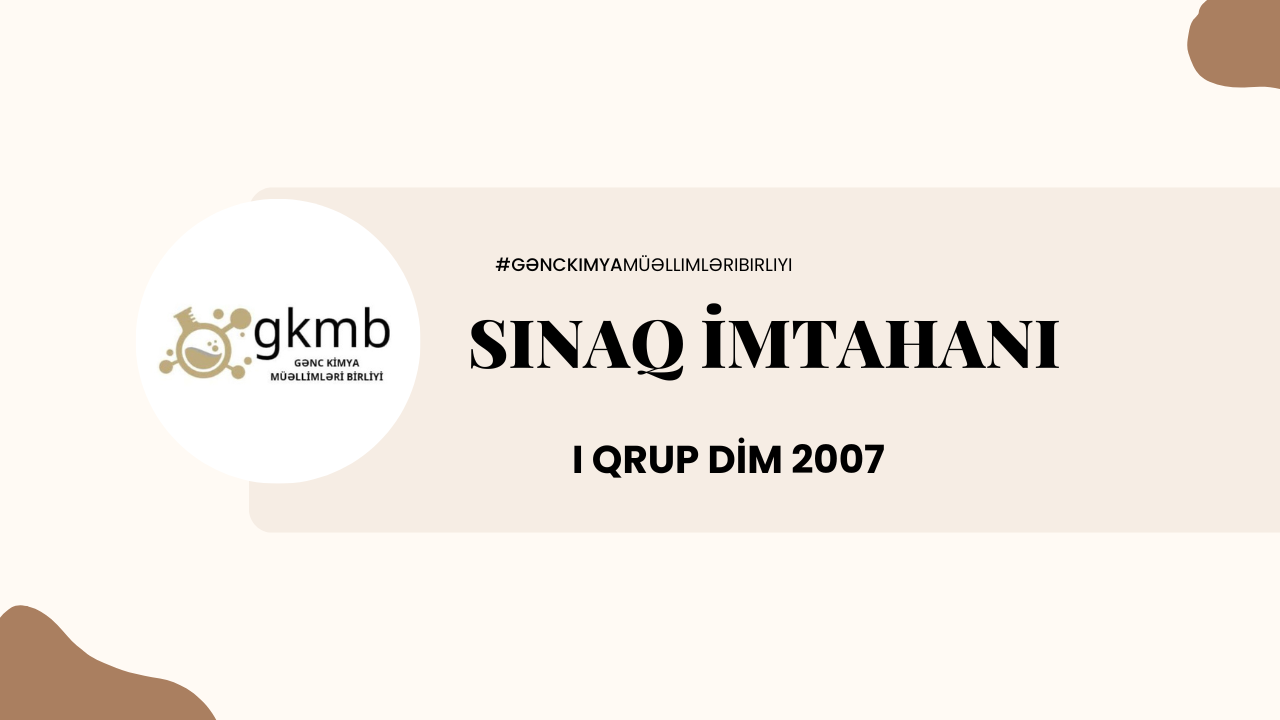 DİM I qrup 2007 sınaq-4 