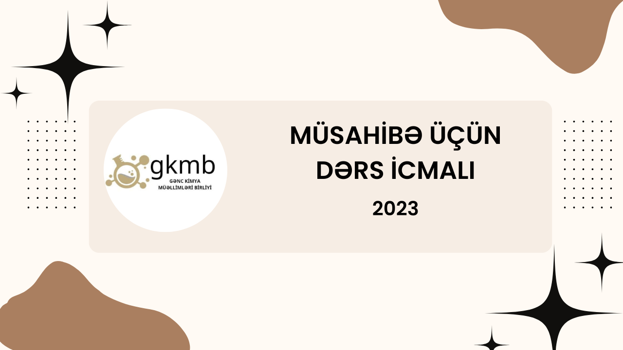 MİQ imtahanının müsahibə mərhələsi üçün icmal nümunəsi