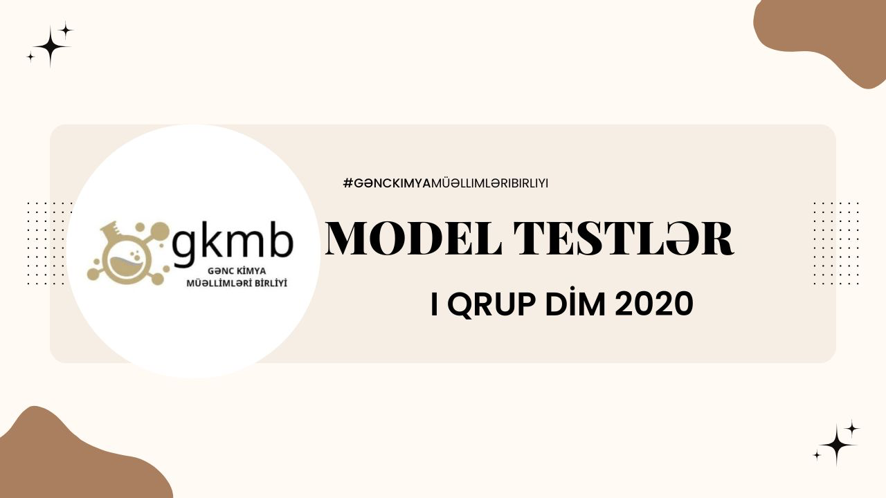 2020 DİM MODEL TEST I QRUP