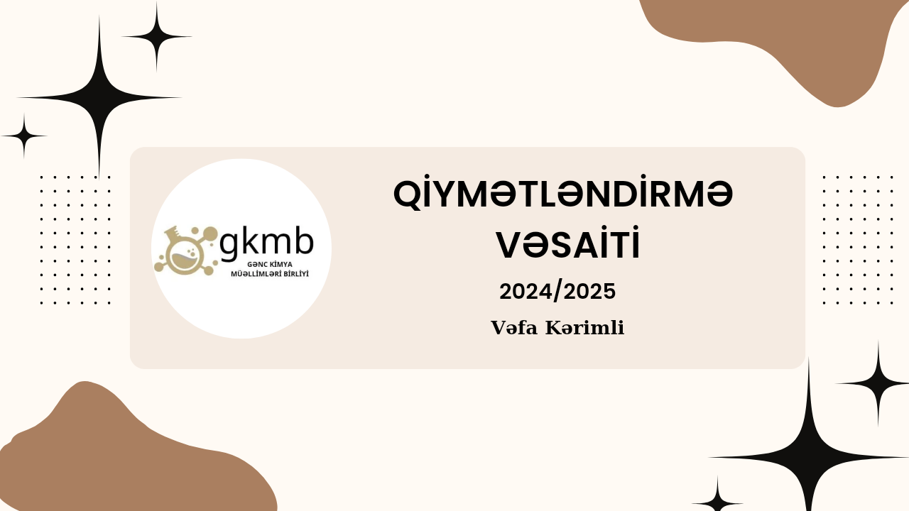 IX sinif qiymətləndirmə vəsaiti -1. Vəfa Kərimli